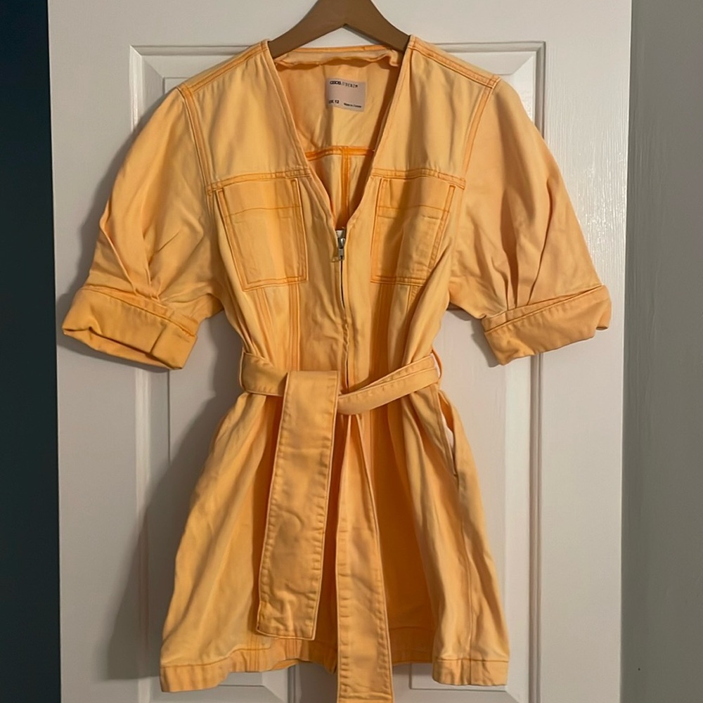 ASOS zip up with pockets mini painters dress.